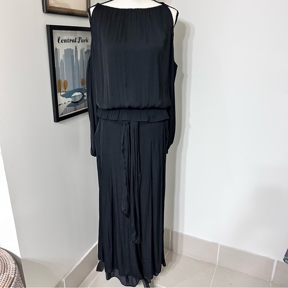 Alfani Black Two Piece Set with Palazzo Pants SZ M - Picture 1 of 5